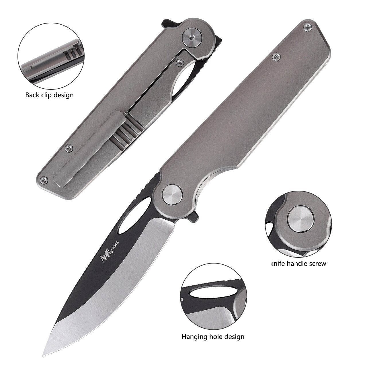 DRAGON EDC knife GREY version..designed by Anthony Fumia,original US created!