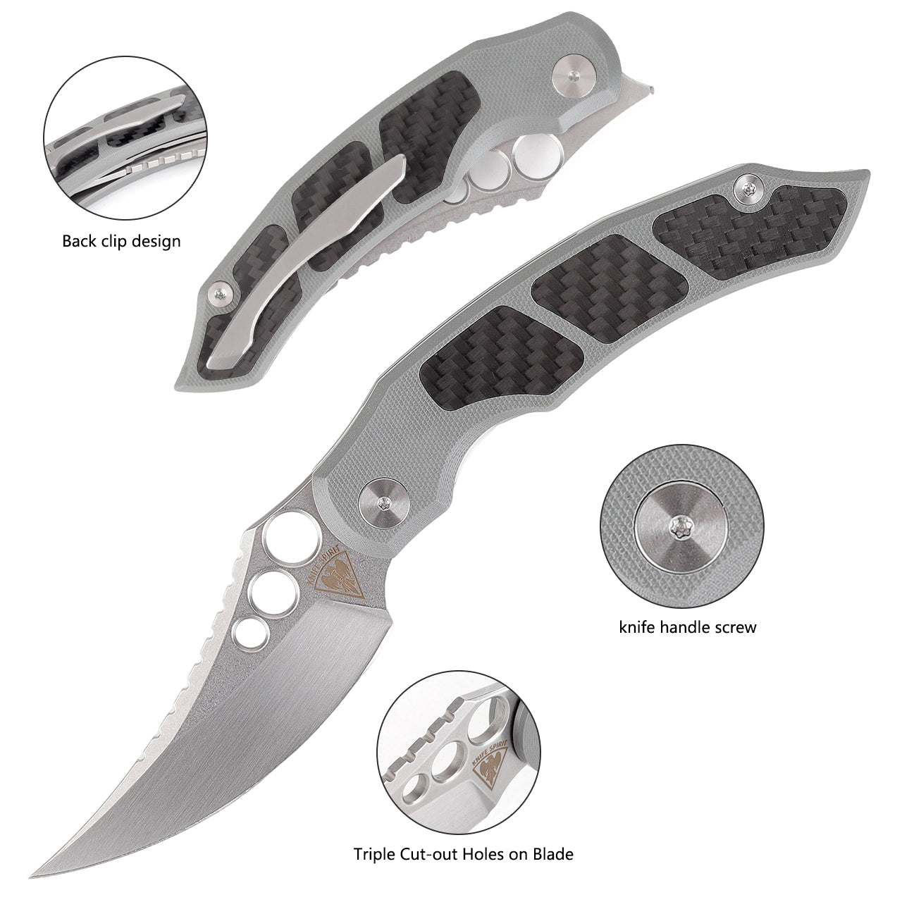 ZORD G10/CF-POPULAR version-folding knife&nbsp;designed by KnifeSpirit