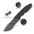 KMS B-ARMOR Full-Tang Fixed Blade Tactical Knife – VG10 steel blade, G10 handle, kydex sheath for Survival, Camping, Hunting & EDC