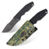 KMS B-ARMOR Full-Tang Fixed Blade Tactical Knife – VG10 steel blade, G10 handle, kydex sheath for Survival, Camping, Hunting & EDC