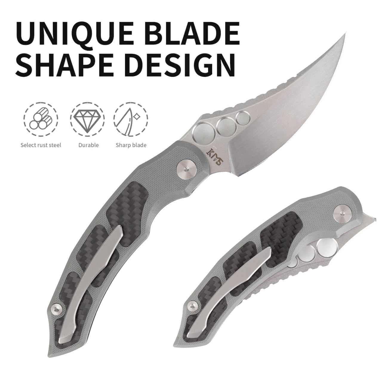 ZORD G10/CF-POPULAR version-folding knife&nbsp;designed by KnifeSpirit