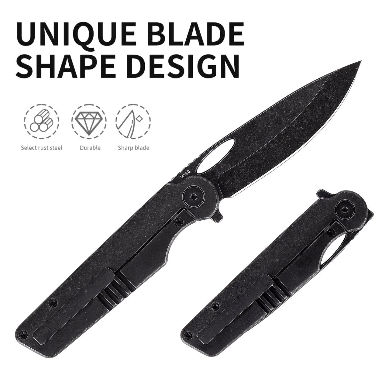 DRAGON EDC knife BLACK version..designed by Anthony Fumia,original US created!