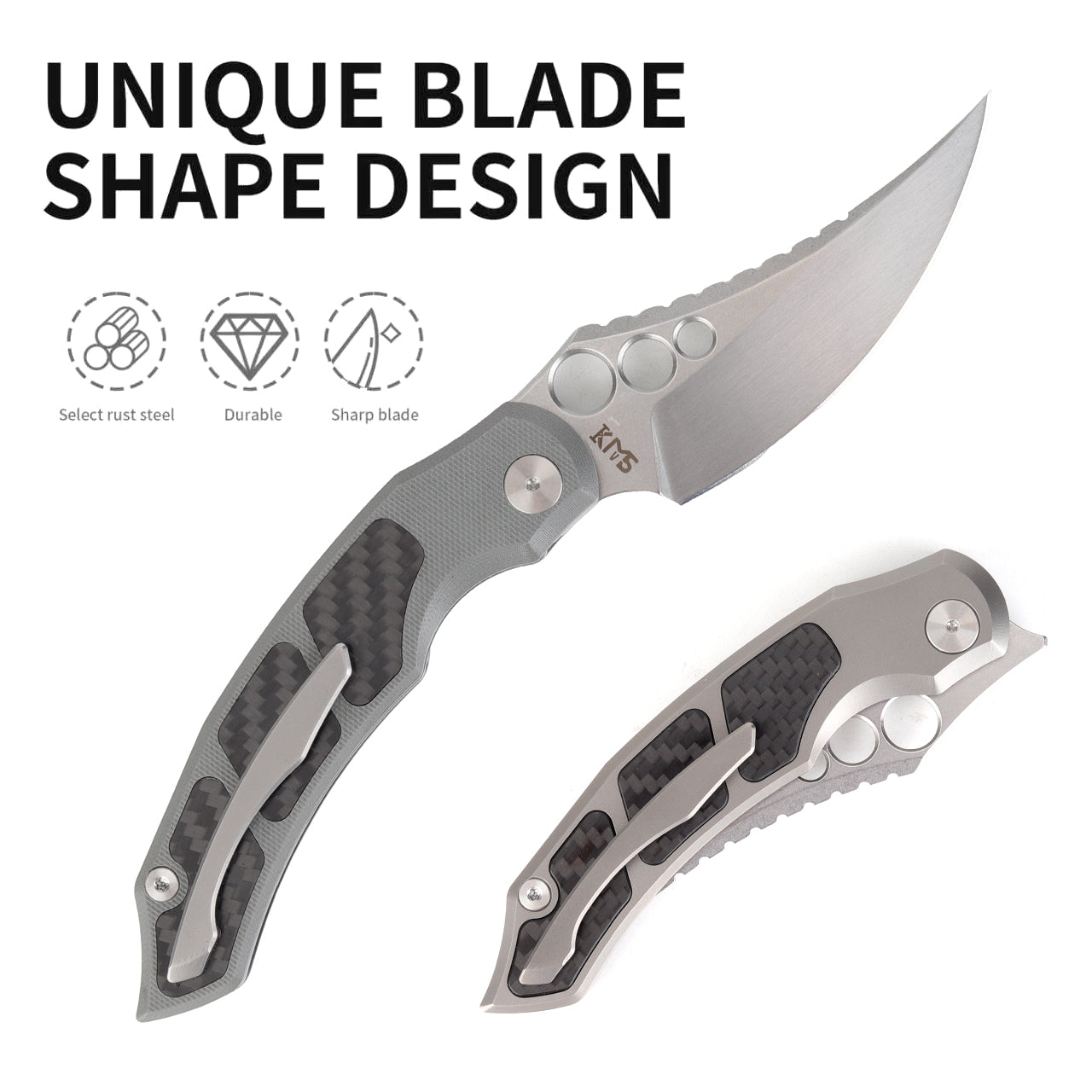 ZORD TA/CF-PREMIUM version-folding knife designed by KnifeSpirit