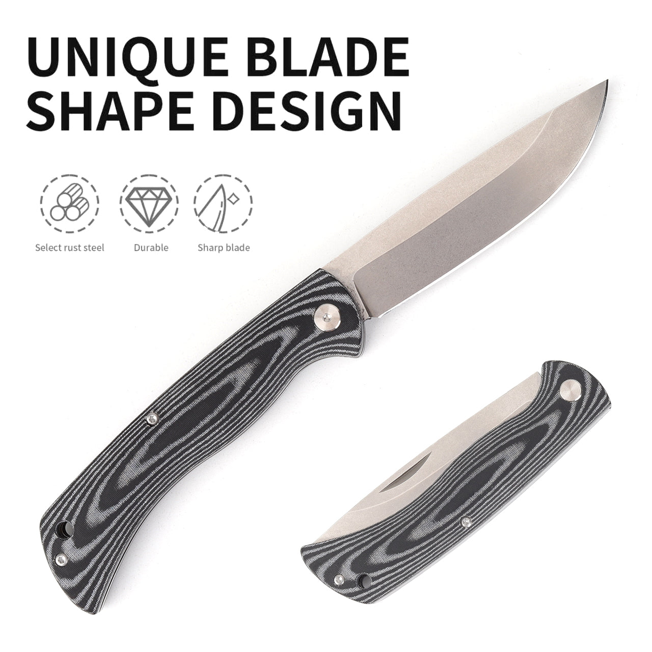 FRIENDSHIP-NON-LOCK folding knife designed by KIZLYAR KNIVES