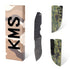 KMS B-ARMOR Full-Tang Fixed Blade Tactical Knife – VG10 steel blade, G10 handle, kydex sheath for Survival, Camping, Hunting & EDC