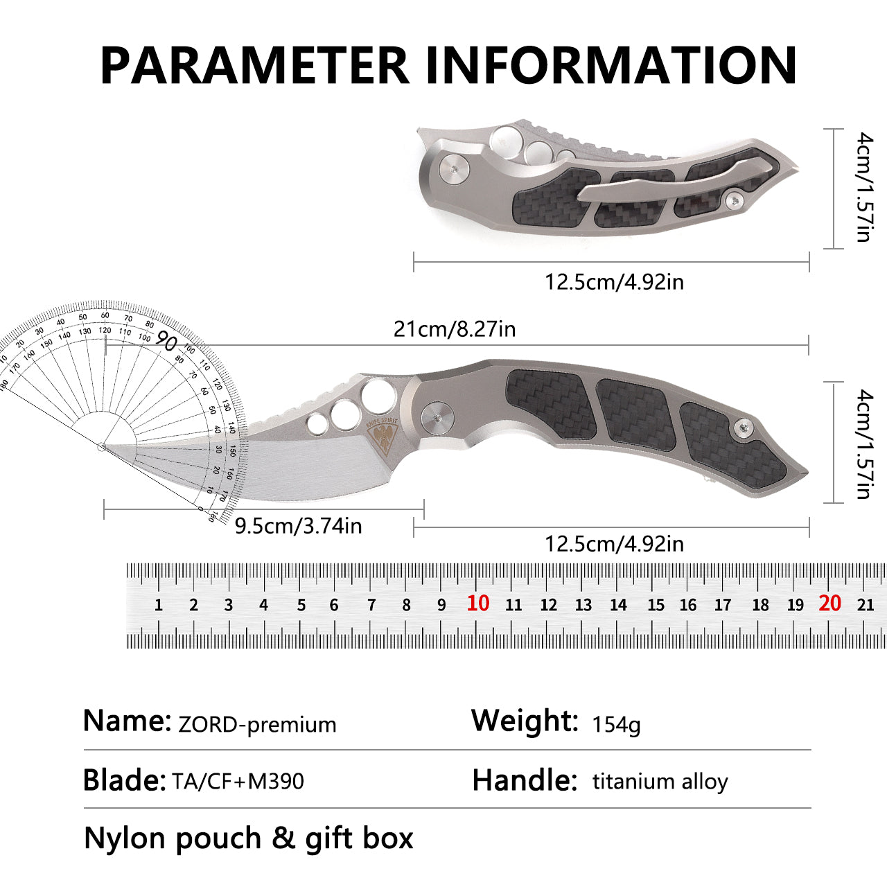ZORD TA/CF-PREMIUM version-folding knife designed by KnifeSpirit