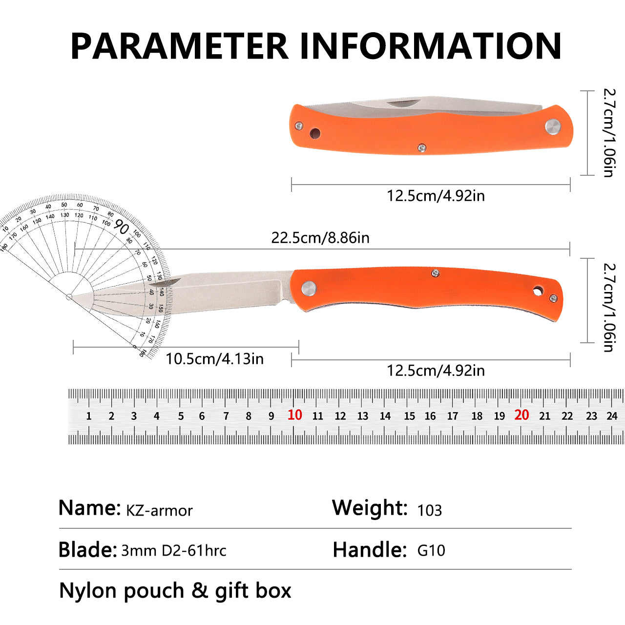 FRIENDSHIP-NON-LOCK folding knife designed by KIZLYAR KNIVES