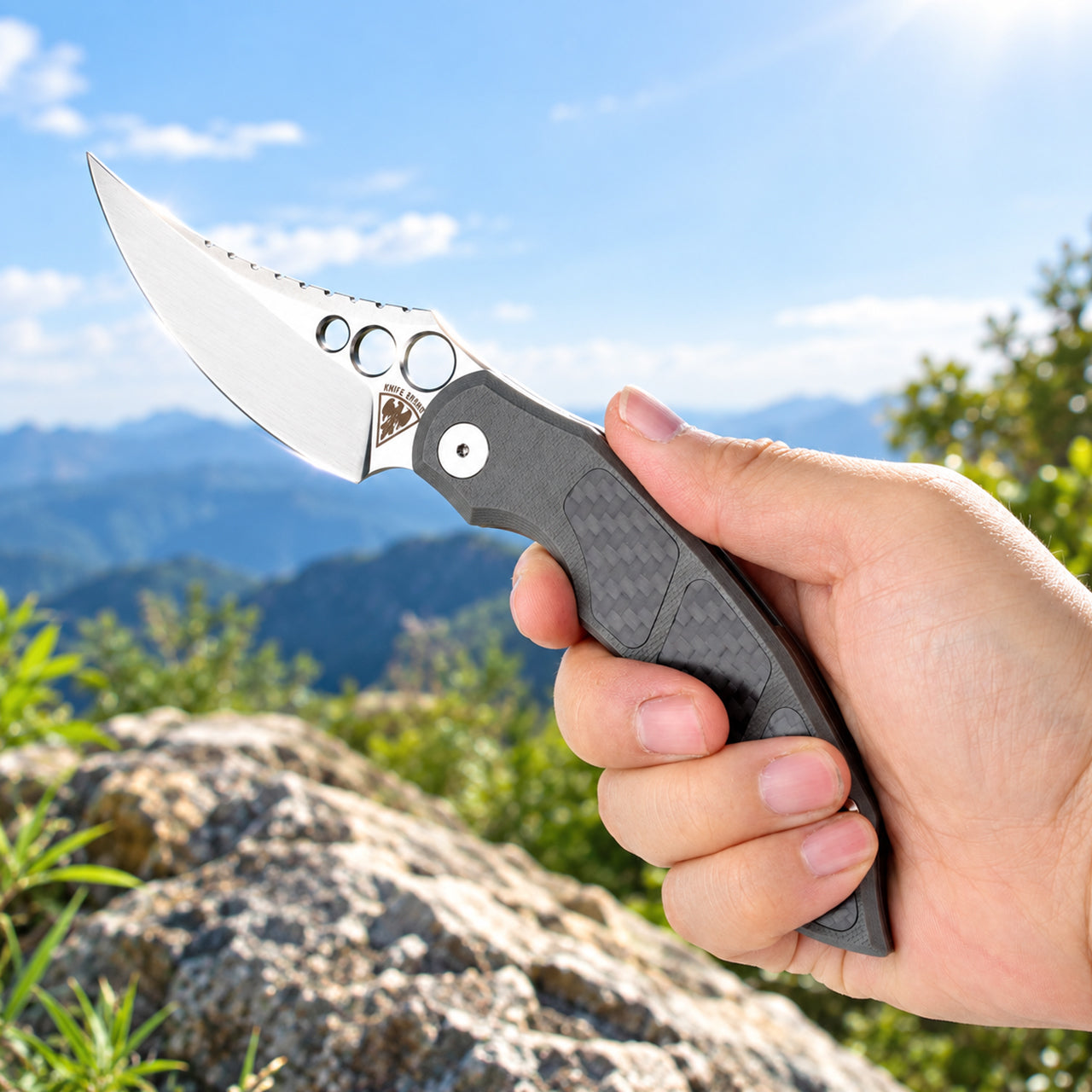 ZORD G10/CF-POPULAR version-folding knife&nbsp;designed by KnifeSpirit