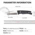 KMS S-ARMOR Full-Tang Fixed Blade Tactical Knife – VG10 steel blade, G10 handle, kydex sheath for Survival, Camping, Hunting &amp; EDC