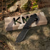 KMS B-ARMOR Full-Tang Fixed Blade Tactical Knife – VG10 steel blade, G10 handle, kydex sheath for Survival, Camping, Hunting & EDC