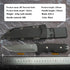 WOMSI PARTNER Fixed Blade Knife Stainless Steel Knife with Kydex Sheath, for Outdoor Camping Hunting,Tactical,etc.