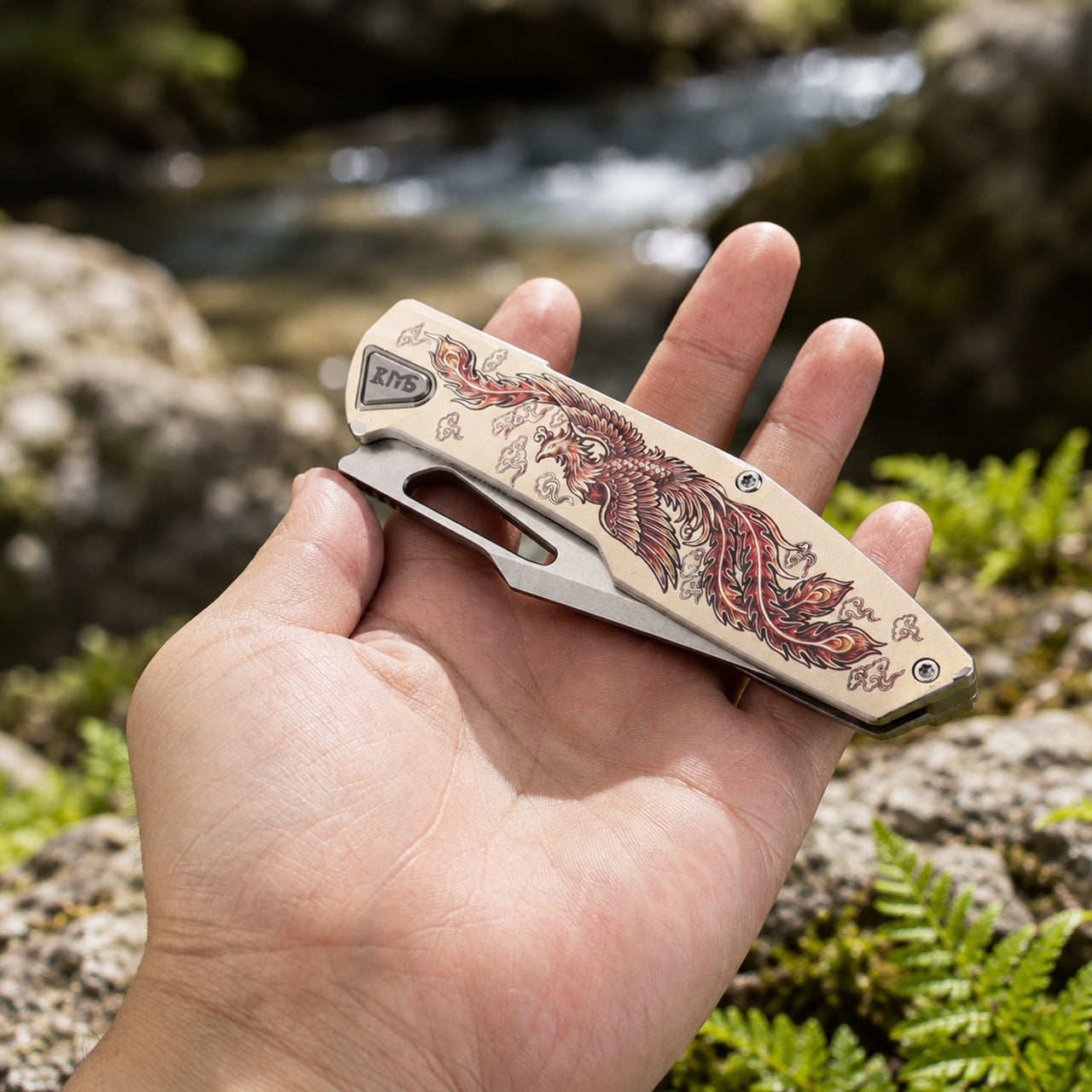 PHEONIX 3D version-Unique folding knife...designed by Anthony Fumia-AmF brand.