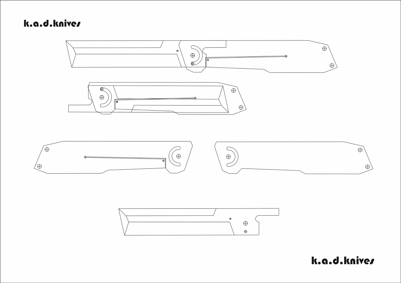 AV2409 Razor-shaped folding knife