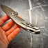K026-TI012 QUARTZ folding knife full titanium