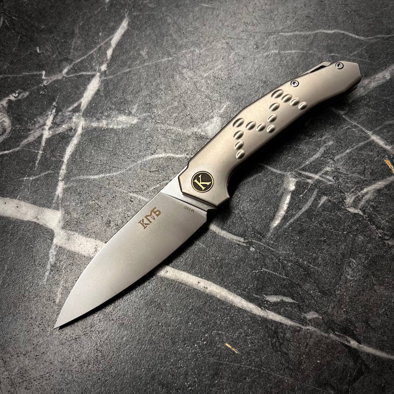 K026-TI012 QUARTZ folding knife full titanium
