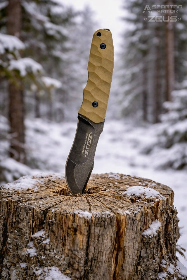 KMS B-ARMOR Full-Tang Fixed Blade Tactical Knife – VG10 steel blade, G10 handle, kydex sheath for Survival, Camping, Hunting & EDC