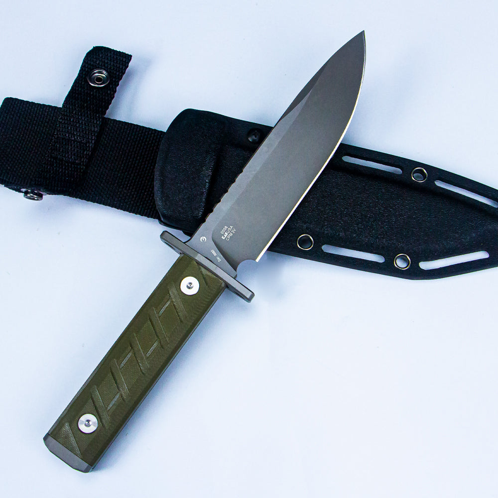 WOMSI-ZT Fixed Blade Field Knife | Ace Field Knife, Survival Knife, Hunting Knife, Camping Knife with 6" CPM 3V Blade