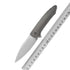 K025-Chalcedony Ti011 Full CNC Folding Knife with TA handle
