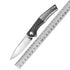 K023-cf009 FORTRESS FOLDING KNIFE with TITANIUM & CARBON FIBER handle