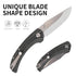 RIVAL-CARBON FIBER black&pattern folding knife DESIGNED by Brad Maglott from USA