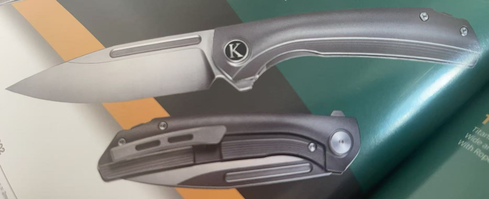 K027-TI010 Lapis full Titanium Folding Knife