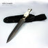 WOMSI-POHLFORCE Fixed Blade Knives with Sheath - Ace Field Knife, Survival Knife, Hunting Knife, Camping Knife with 6.46'' Damascus Blade