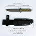 WOMSI-ZT Fixed Blade Field Knife | Ace Field Knife, Survival Knife, Hunting Knife, Camping Knife with 6" CPM 3V Blade