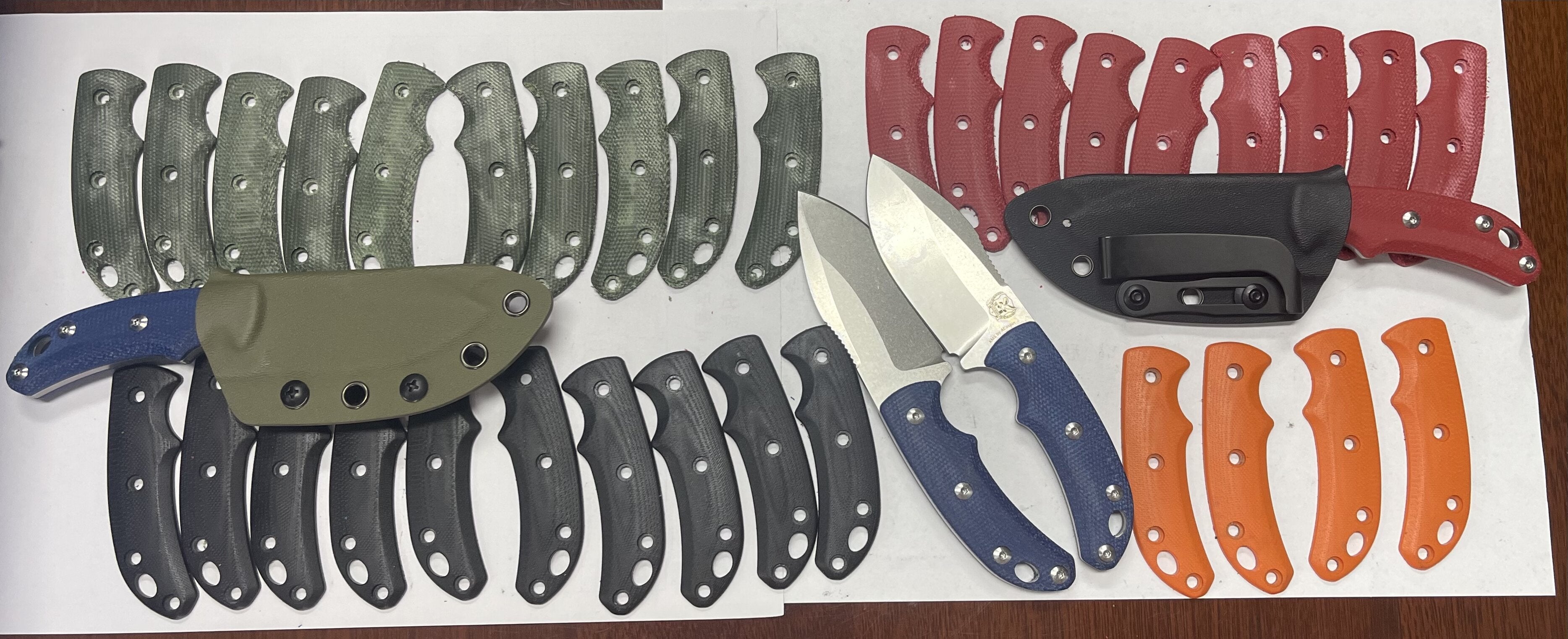 LITTLE MONSTER-plus MICARTA scale tactical knife  DESIGNED by ClubEDCguate