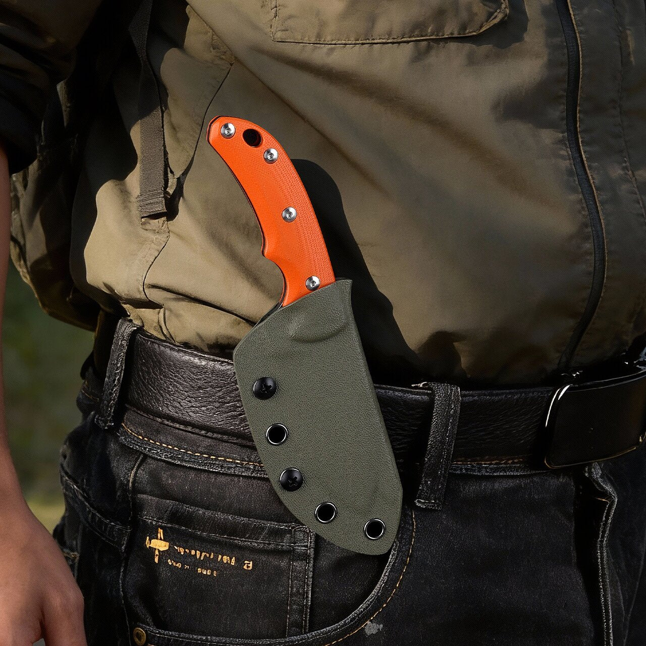 LITTLE MONSTER-ORANGE tactical knife