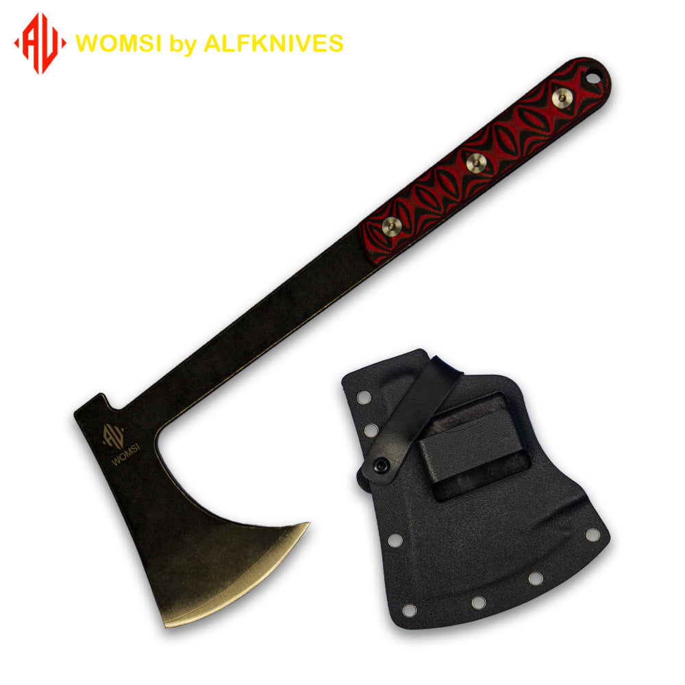 No.5 Portable Stainless Steel Full Tang,Tactical Tomahawk,Stainless Steel Hatchet Battle Axe