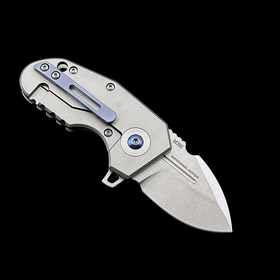 BENCHMADE 756  Mini Pocket Rocket TC4 Handle M390 Blade Folding Knife