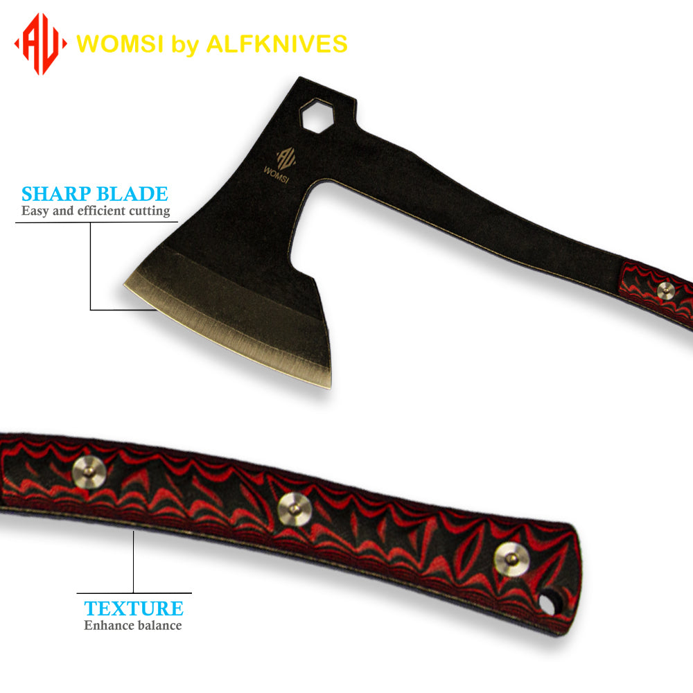 No.8 Portable Stainless Steel Full Tang,Tactical Tomahawk,Stainless Steel Hatchet Battle Axe