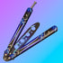 Butterfly Knife Trainer - Practice Butterfly Knife - Butterfly Knives NOT Real NOT Sharp Blade - Steel Dull Trick Butterfly Knifes - Butterfly Knife Training