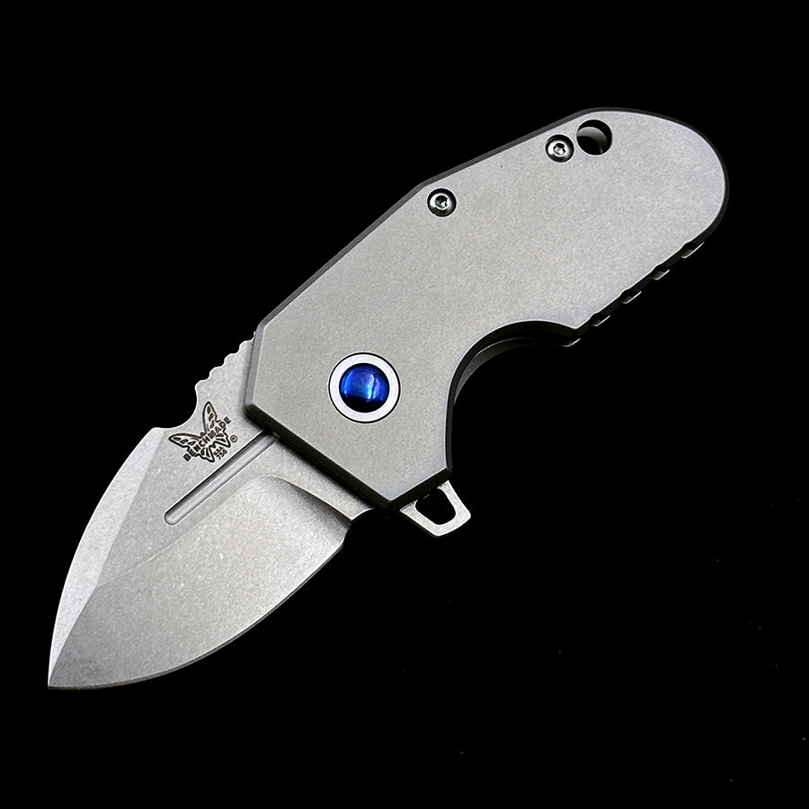 BENCHMADE 756  Mini Pocket Rocket TC4 Handle M390 Blade Folding Knife