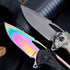 Price US$ 9.88 High Quality Rainbow Survival Hunting Camping Folding Pocket Knife With Aluminum Handle Clip  Tac Tactical For Self Defense Buy On Alfknives.com