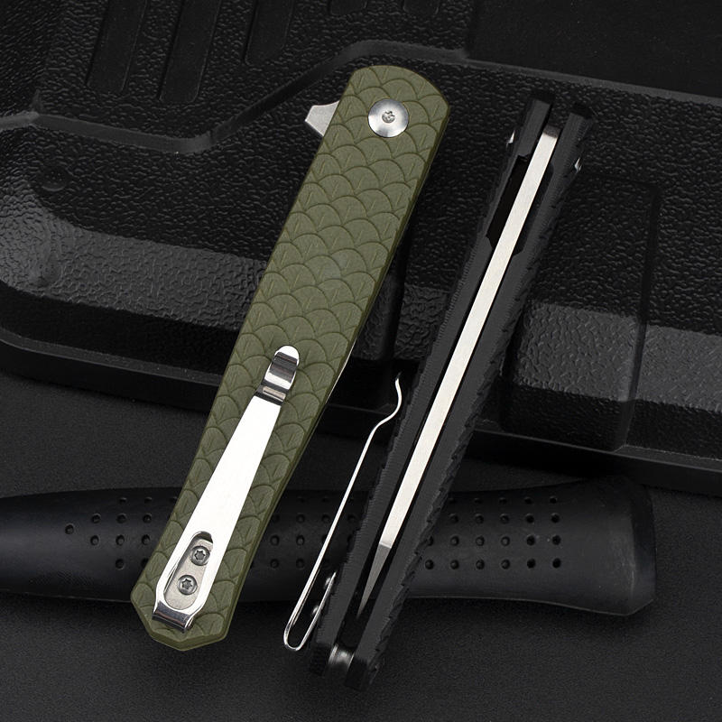 Price US$ 19.95 High Quality Pocket Knife Fish Scale Shape Handle D2 Blade Folding Knife Hunting Survival Tactical Mountain Climbing Camping Knife Buy On Alfknives.com