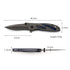 Price US$ 9.45 High Quality Pakistan Stainless Steel Chinese Edc Outdoor Tactical Survival Pocket Handmade Knife With Blue Window Handle Buy On Alfknives.com