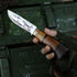 Price US$ 13.16 High Quality Outdoor Knife Corrosion Pattern Fixed Blade Hunting Tactical Survival Sour Wood Handle Knife Buy On Alfknives.com