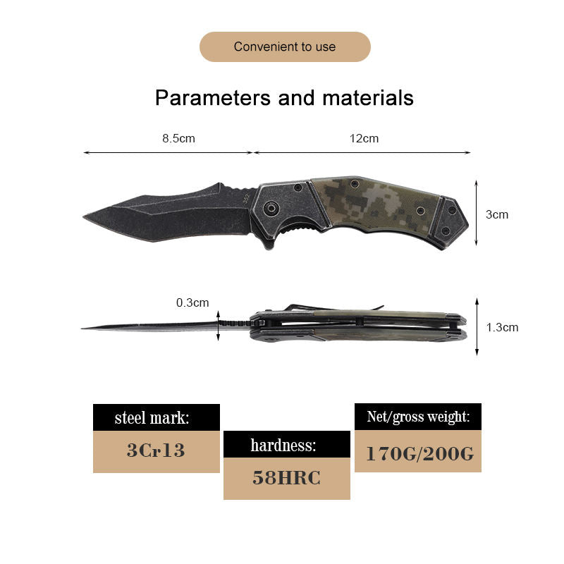 Price US$ 9.97 High Quality Green Camouflage G10 Handle Folding Blade Survival Hunting Outdoor Knife Buy On Alfknives.com