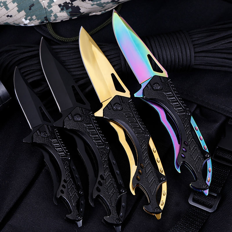 Price US$ 10.15 High Quality New Design Portable Colorful Blade Aluminum Handle Tactical Hunting Survival Folding Pocket Knife For Outdoor Camping Buy On Alfknives.com