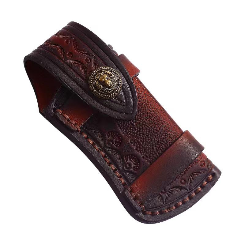 Price US$ 9.73 High Quality Hand Made Carved Cow Leather Sheath For Outdoors Folding Knife Pocket Knife Cover Pouch Belt Clip Buy On Alfknives.com