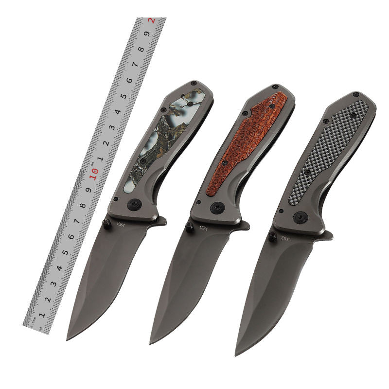 Price US$ 9.53 High Quality New Trends 3 Styles Gray Titanium Folding Steel Outdoor Camping Hiking Self Defense Knife Survival Buy On Alfknives.com