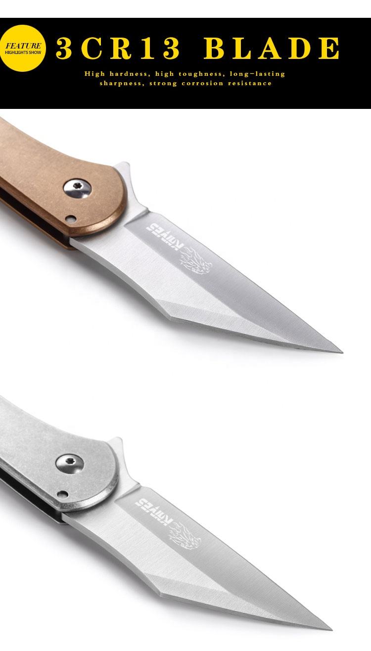 Price US$ 11.58 High Quality Stainless Steel Tanto Point Titanium Coating Pocket Knife Frame Lock Folding Blade Camping Knives Satin Polished Blade Survival Buy On Alfknives.com