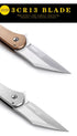 Price US$ 11.58 High Quality Stainless Steel Tanto Point Titanium Coating Pocket Knife Frame Lock Folding Blade Camping Knives Satin Polished Blade Survival Buy On Alfknives.com