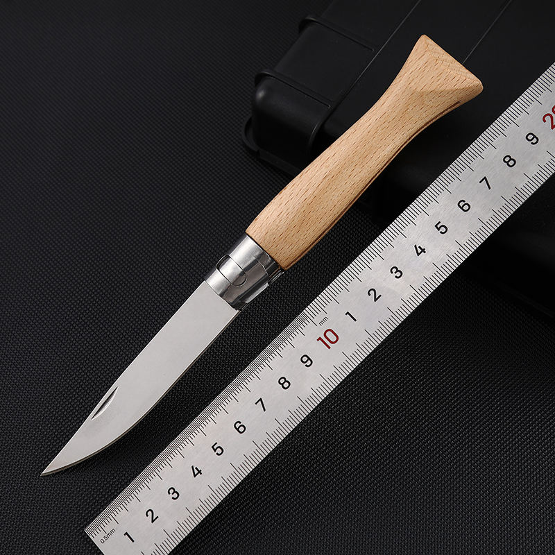 Price US$ 8.69 High Quality Lightweight Stainless Steel Cutter Daily Use Utility Survival Folding Camping Outdoor Pocket Knife Wood Handle Buy On Alfknives.com