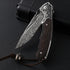 Price US$ 47.2 High Quality Special Offer 8  Pocket Folding Blade Knife Damascus Steel Blade Ebony With Steel Handle Outdoor Camping Hiking Edc Knives Buy On Alfknives.com