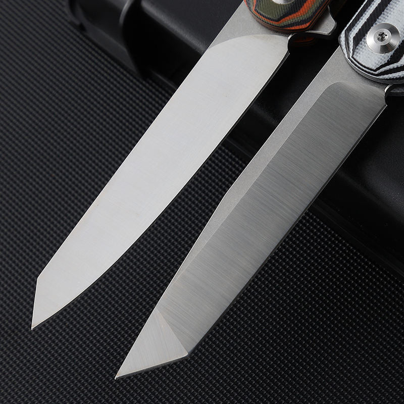 Price US$ 14.82 High Quality Hot Selling Fish Bone Pattern Colored G10 Handle D2 Blade Outdoor Portable Folding Knife With Back Clip Buy On Alfknives.com