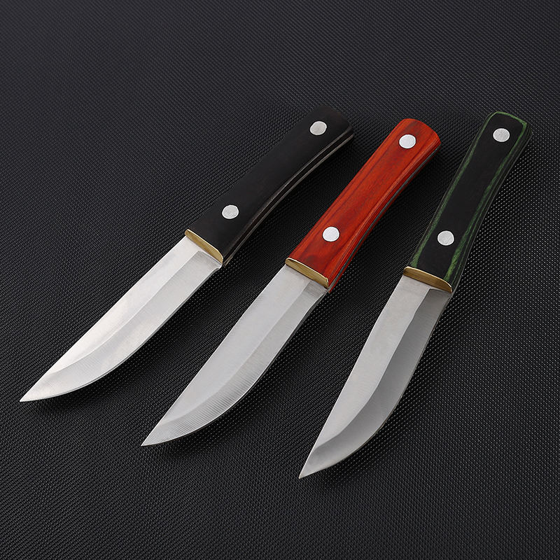 Price US$ 7.68 High Quality Hongrui Industry Simple Chef Kitchen Knife Wooden Pocket Knives Outdoor Survival Hunting Camping Fruit Knife Buy On Alfknives.com