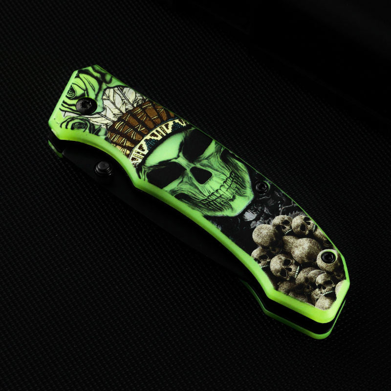 Price US$ 9.18 High Quality Innovative New Collection Outdoor Camping Knife Fluorescent Pp 3D Printing Handle Edc Survival Folding Knife Buy On Alfknives.com