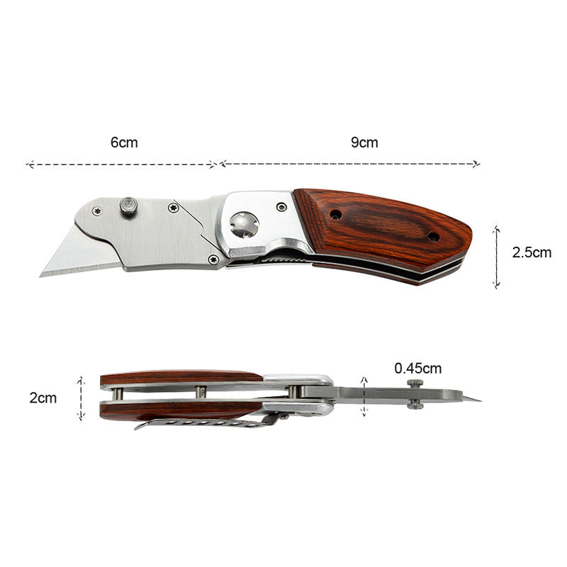 Price US$ 10.48 High Quality Customized Box Cutter Utility Folding Knife Art Knife Stainless Steel Cutting Blade Wood Handle Pocket Knife Buy On Alfknives.com